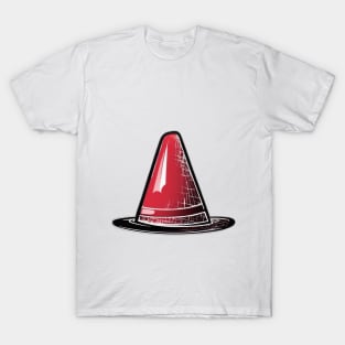 Futuristic Red Traffic Cone Illustration No. 967 T-Shirt